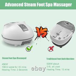 Massageur de bain de pieds à vapeur Spa Sauna Soins Chapeau Chauffant pour les pieds Thérapie Gris NEUF
