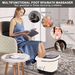 Massageur de bain de spa pour les pieds avec chaleur, vibrations et réglage de la température et du temps