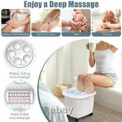 Massageur de bain de spa pour les pieds avec douche à 3 angles bleue