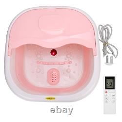Masseur de bain de pieds électrique à bulles pour spa à domicile avec lumière rouge YAN