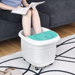 Massothérapie de bain de spa pour les pieds avec douche à 3 angles et rouleaux motorisés - couleur verte