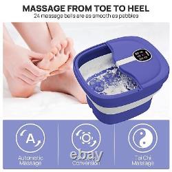 Mise à niveau HOSPAN 2023.8 Spa de pieds pliable avec massage rotatif électrique, baignoire pour les pieds