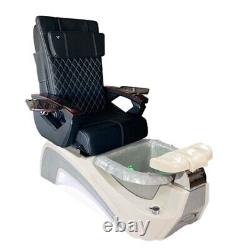 NOUVELLE Chaise de spa pédicure Salon de manucure Chaise de massage à fonction complète V25 Noir et Gris