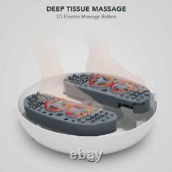 Naipo Steam Foot Massager De Bain Spa Avec Rouleaux Électriques, 3 Minuteries Réglables