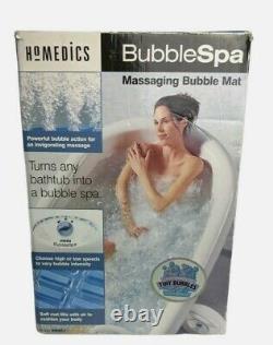 Nouveau Spa Homedics Massant Air Rempli Bubble Bath Mat Avec La Chaleur Accueil Hot Tub Ouvert