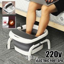 Pliable Foot Spa Relax Massage Bain Chauffage Électrique Baignoire Télécommande Filaire