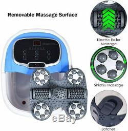 Portable Foot Spa Bain Motorisé Massage Pieds Électrique Accueil Baignoire Douche Bleu