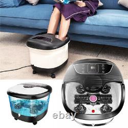 Portable Foot Spa Bath Massager Bubble Heat Soaker Chauffage Pedicure Soak Tub