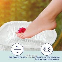 Revêtement de bain de pédicure universel Premium 50% plus épais adapté au bain de pieds Footsie 100-Compte
