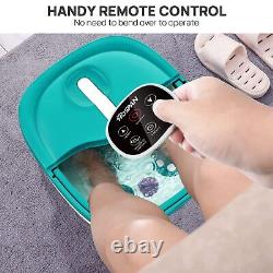 SPA pour les pieds pliable HOSPAN avec massage rotatif électrique, bain de pieds avec chaleur, bulles