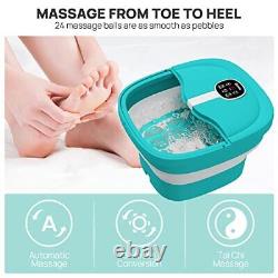 SPA pour les pieds pliable HOSPAN avec massage rotatif électrique, bain de pieds avec chaleur et bulles