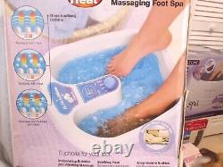 Spa de massage pour les pieds Homedics avec kit de soin des pieds en prime, neuf dans sa boîte. La boîte est usée.