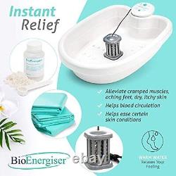 Spa de pieds BioEnergizer Pro Machine de bain de pieds pour les muscles contractés, Achi