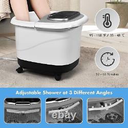 Spa de pieds avec chauffage, douche d'eau réglable, massage shiatsu motorisé