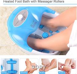Spa de pieds chauffant avec massage à bulles, accessoires de pédicure, vibrations pour les pieds