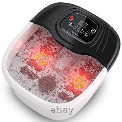 Spa pour les pieds RIGHTMELL avec chaleur, bulle et vibration, température digitale