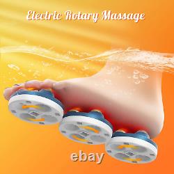 Spa pour les pieds motorisé avec chaleur, bulles et massage, bain de pied pliable avec massage
