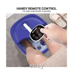 Spa pour les pieds pliable HOSPAN (Mise à niveau 2022.8) avec massage rotatif électrique, bain de pieds