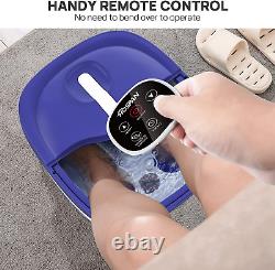Translate this title in French: (2022.8 Upgrade) Collapsible Foot Spa Electric Rotary Massage, Foot Bath with He

(2022.8 Mise à niveau) Spa de pieds pliable avec massage rotatif électrique, bain de pieds avec chauffage