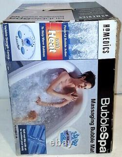 (new In Box!) Homedics (bmat-1a) Bubble Spa Maillage Bubble Bath Mat Avec Chauffage